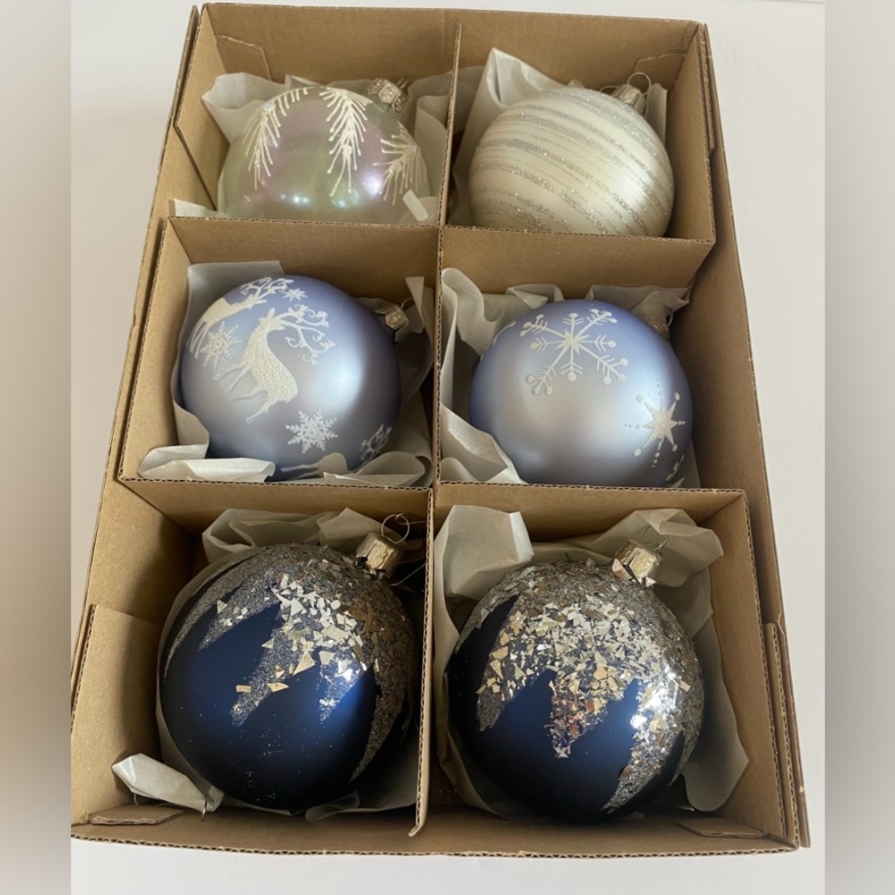VITBIS Glass Ornaments Made in Poland
Set of 6 Christmas Holiday